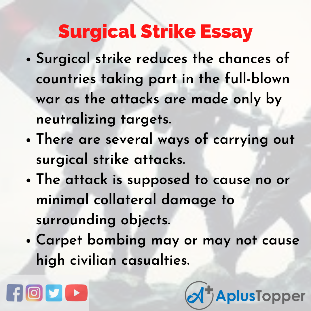 Essay on Surgical Strike
