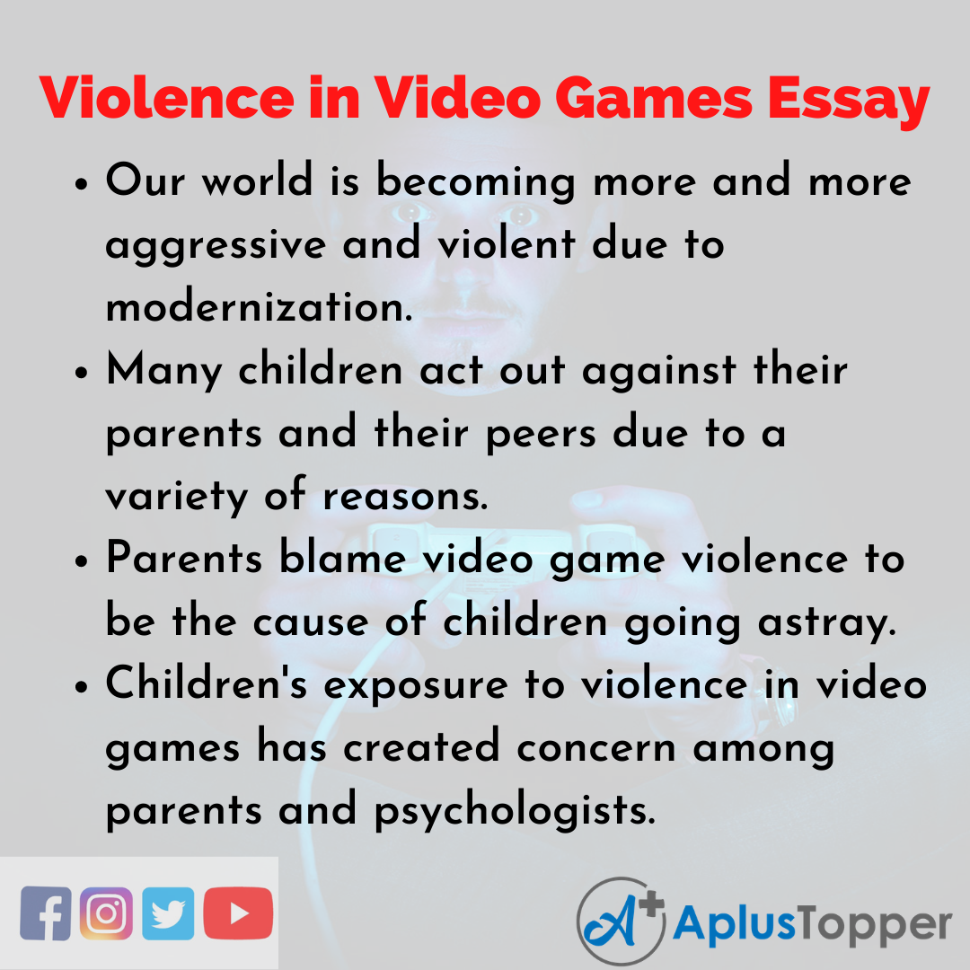 Essay on Violence in Video Games