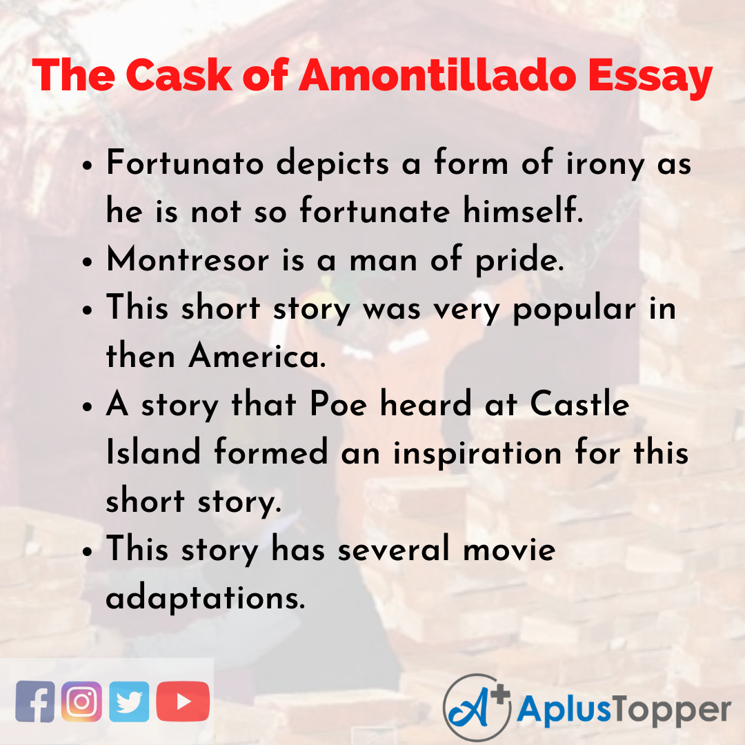 Essay on the Cask of Amontillado