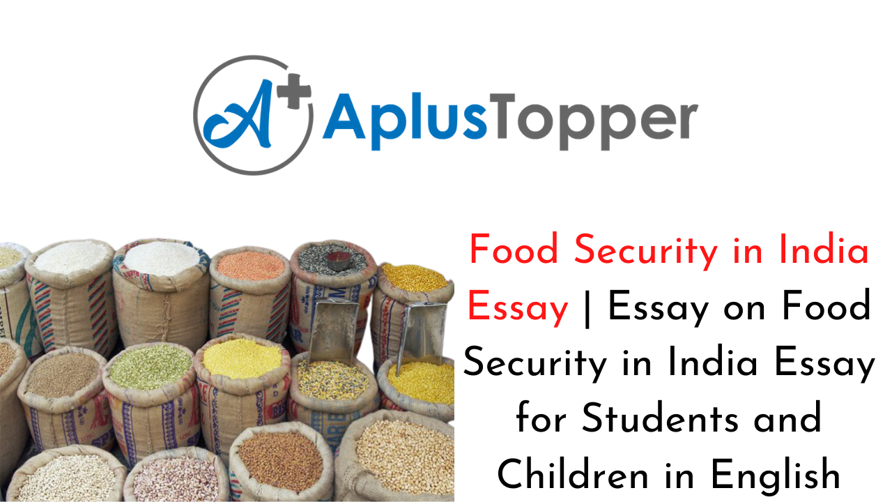 food security in india research paper