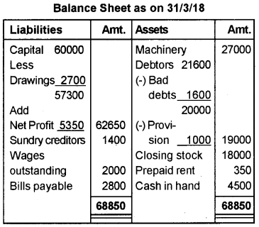 Plus One Accountancy AFS Previous Year Question Paper March 2019, 14