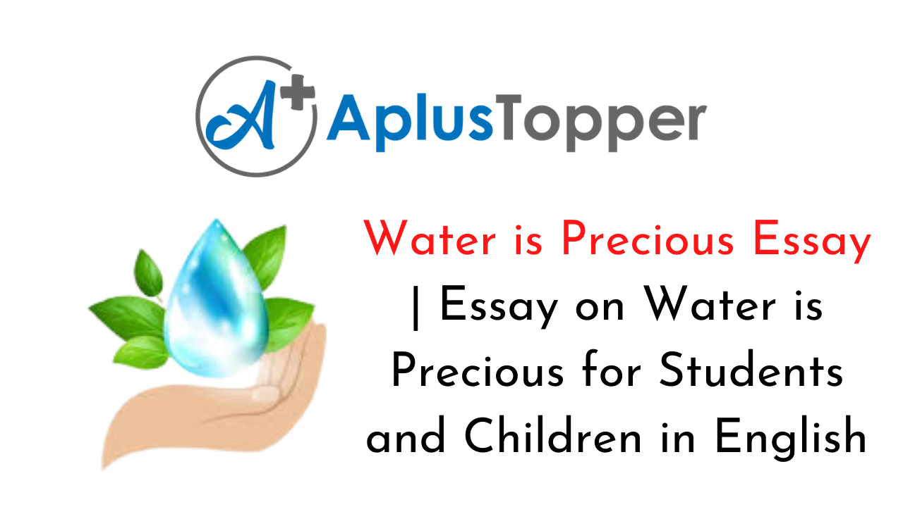 Water is Precious Essay