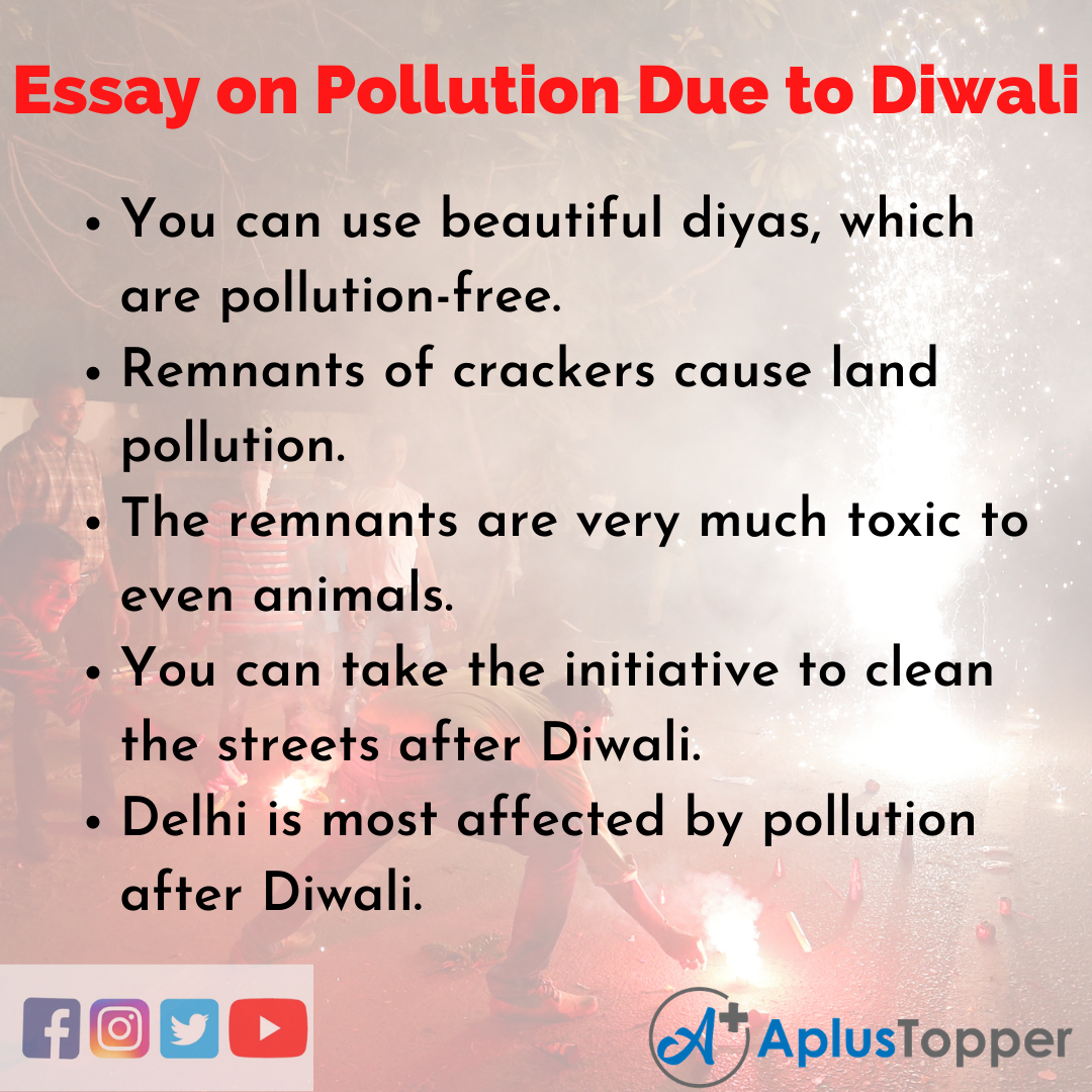 10 Lines on Pollution Due to Diwali