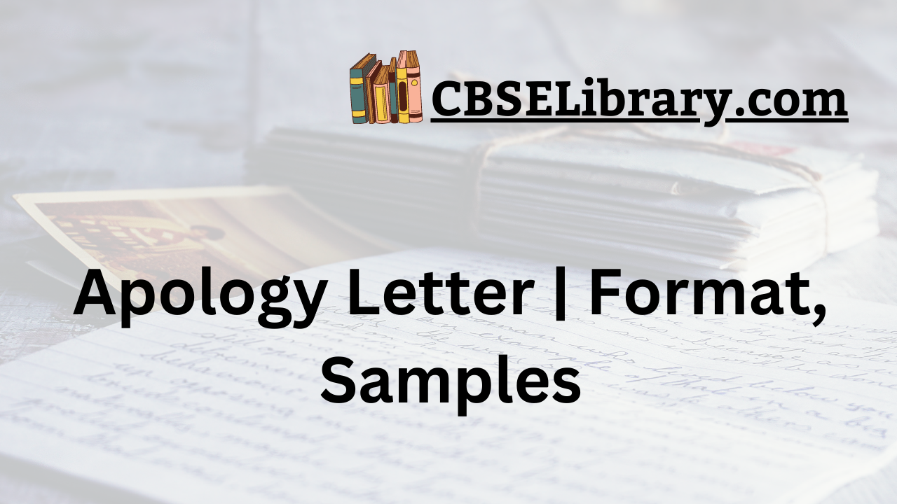 Apology Letter | Format, Samples