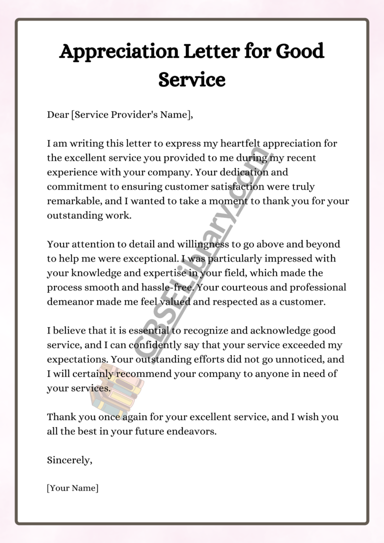 Appreciation Letter | Format, Sample, How To Write Appreciation Letter ...