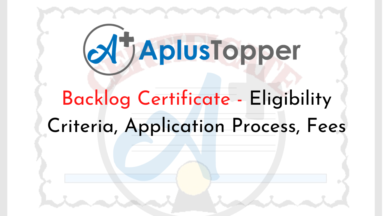 Backlog Certificate