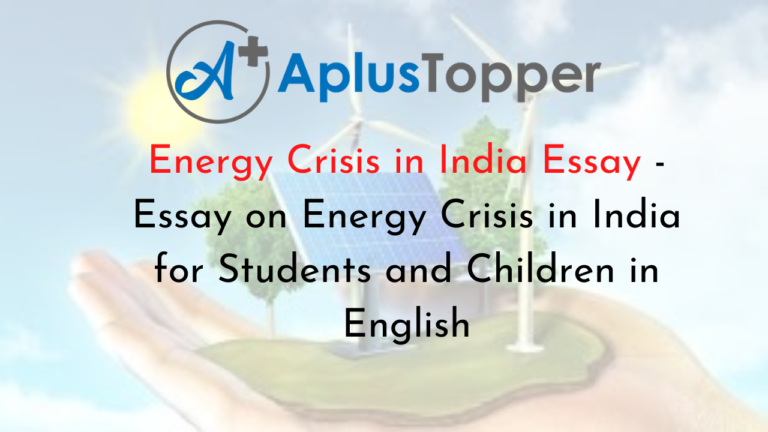 essay on energy crisis