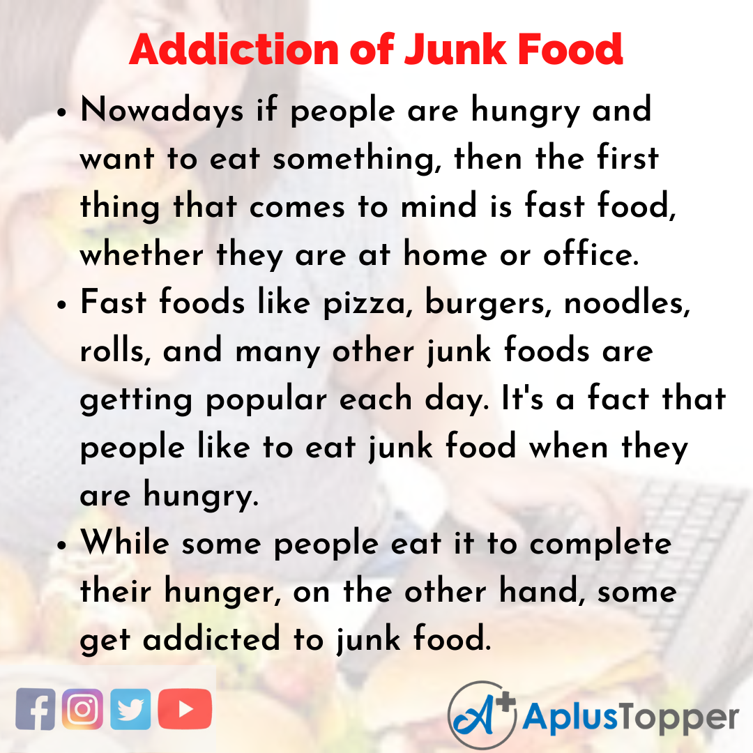 Essay about Addiction of Junk Food