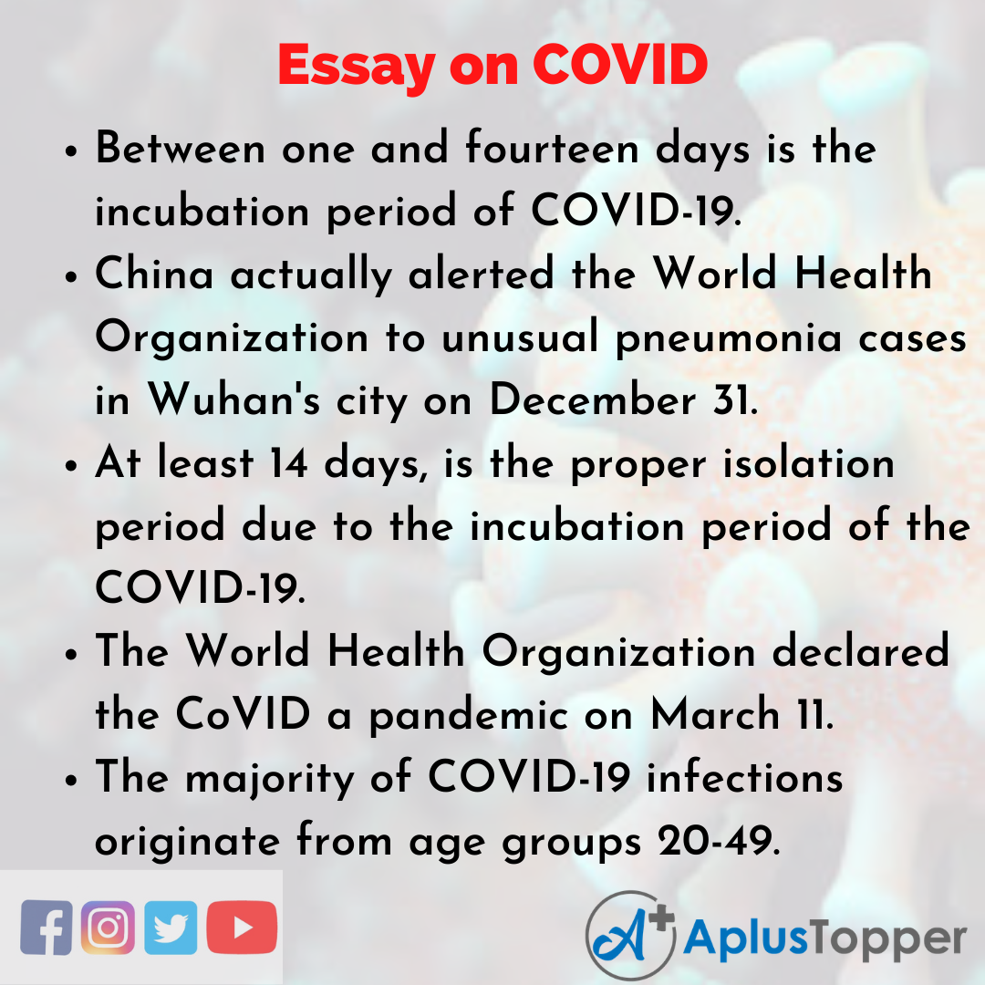 Essay about COVID