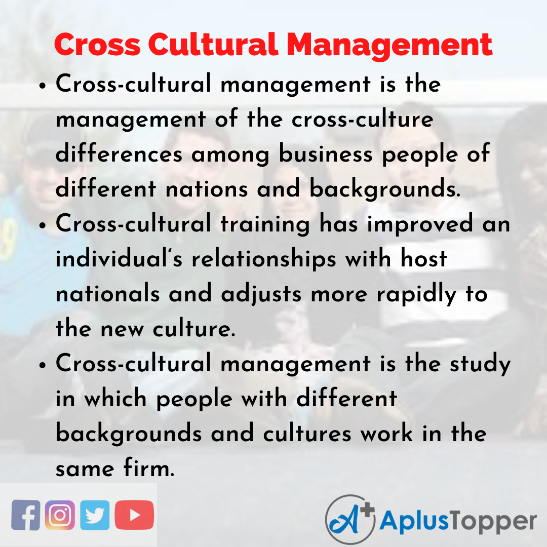 Essay about Cross-Cultural Management