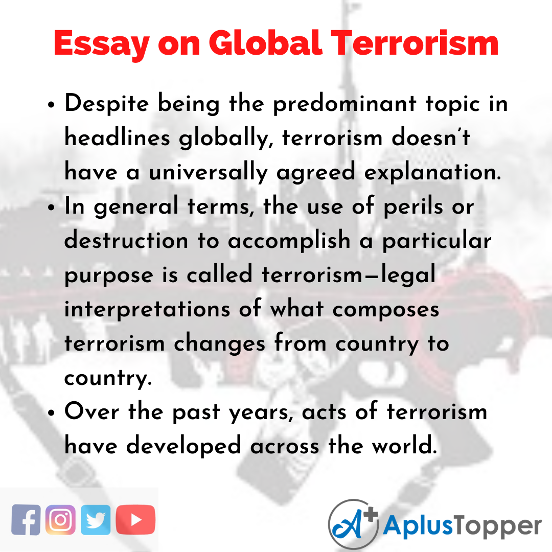 Essay about Global Terrorism