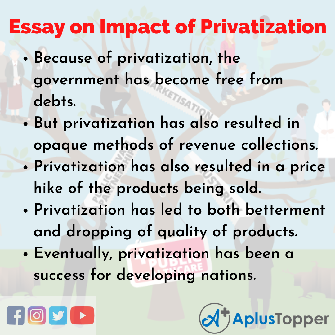 Essay about Impact of Privatization