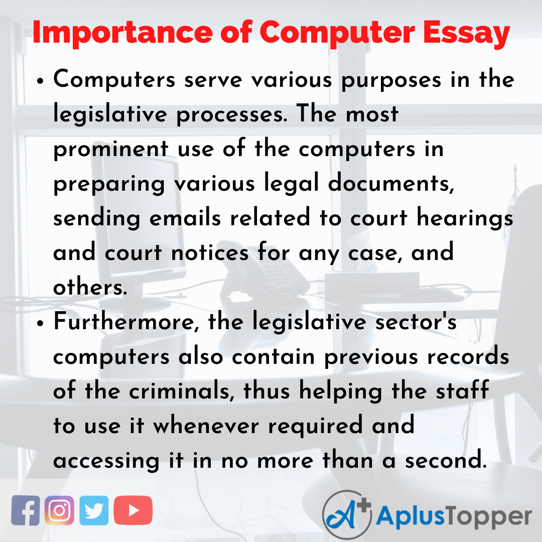 Essay about Importance of Computer