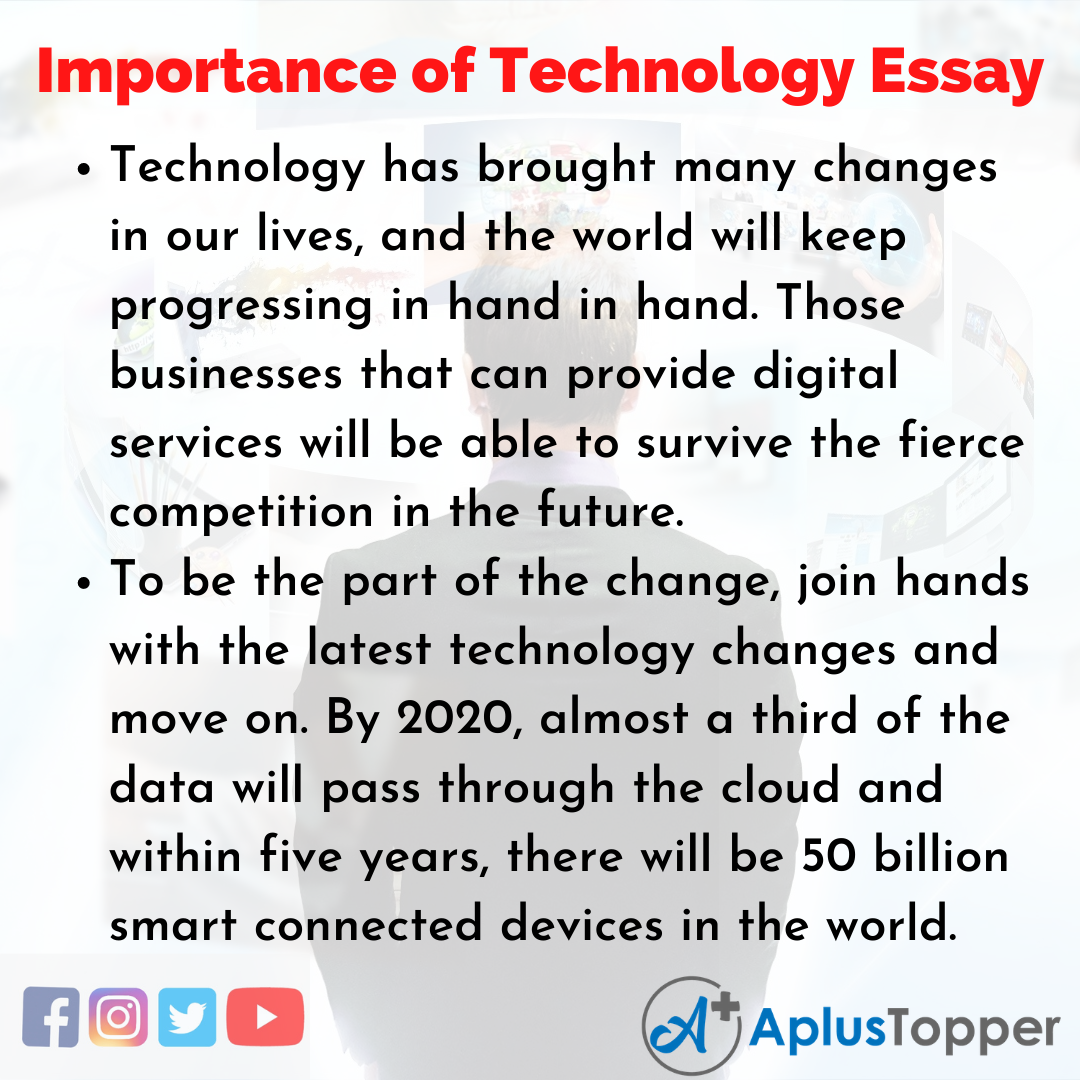 Essay about Importance of Technology in English