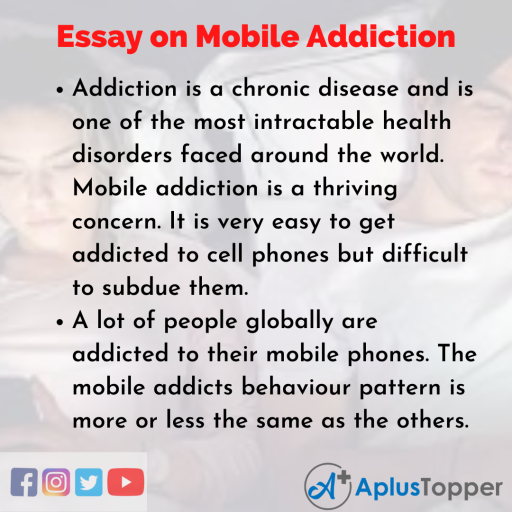 essay addiction of mobile phones