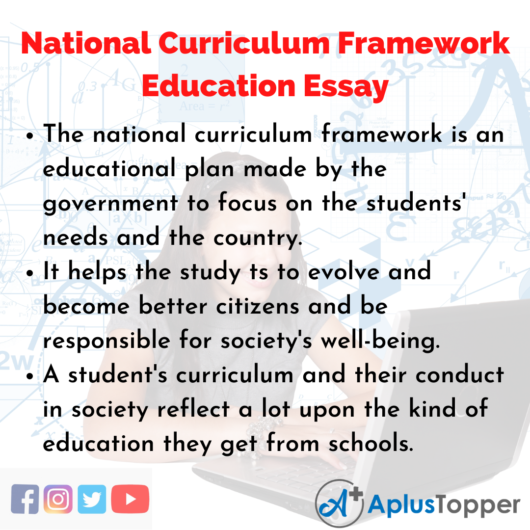 Essay about National Curriculum Framework Education