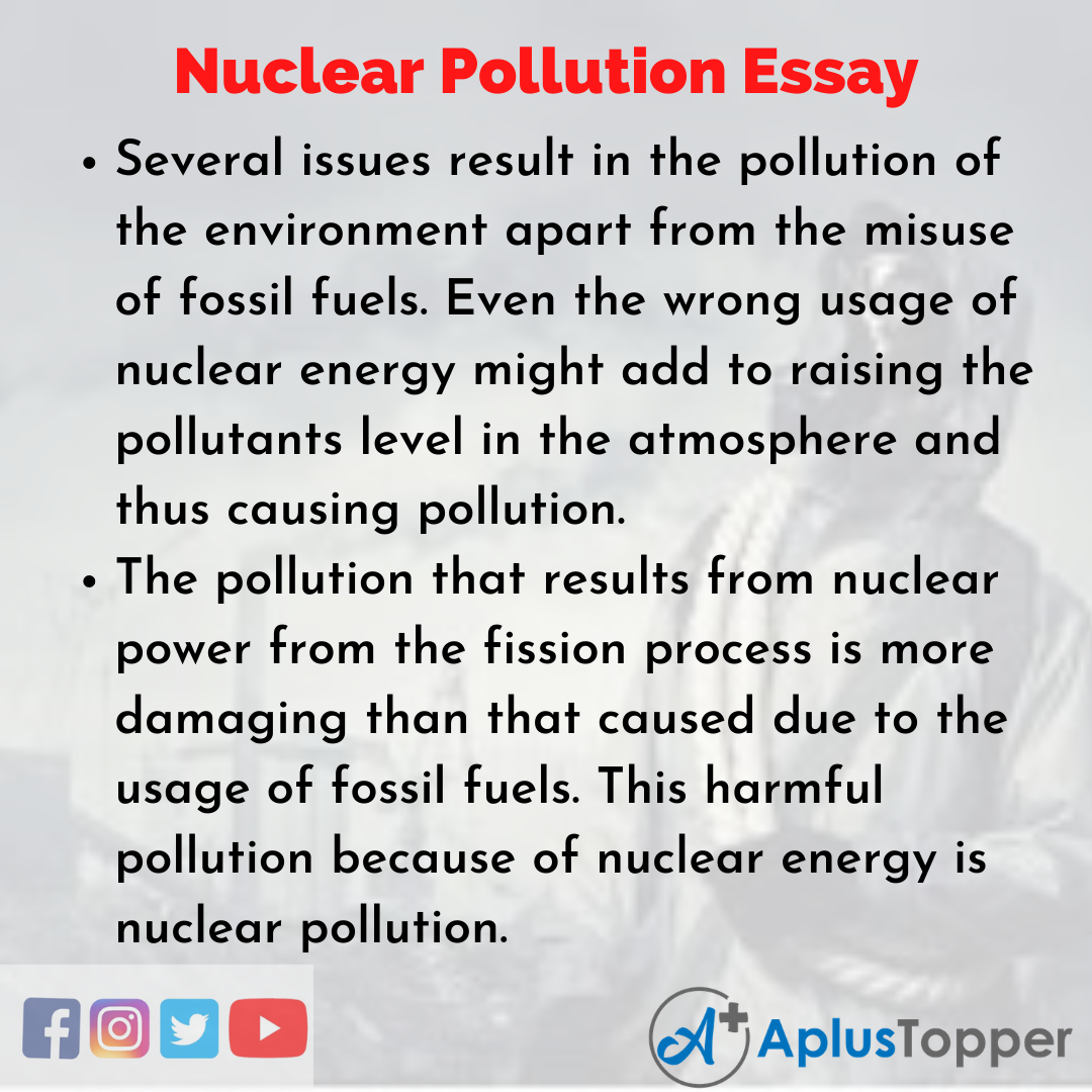 Essay about Nuclear Pollution