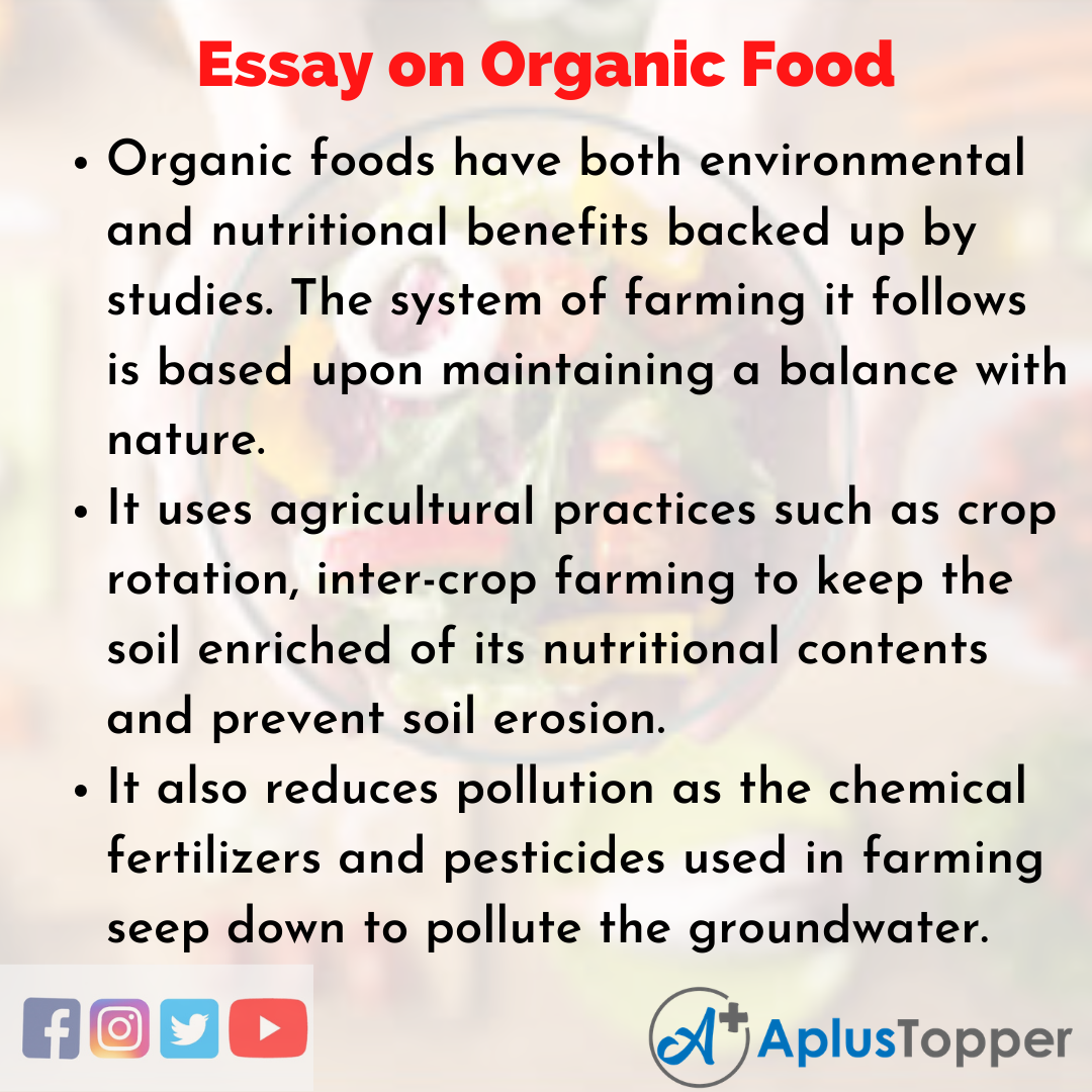 Essay about Organic Food