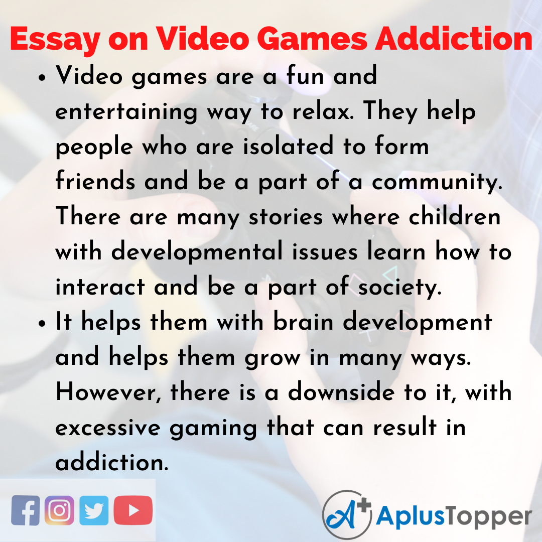 Essay about Video Games Addiction
