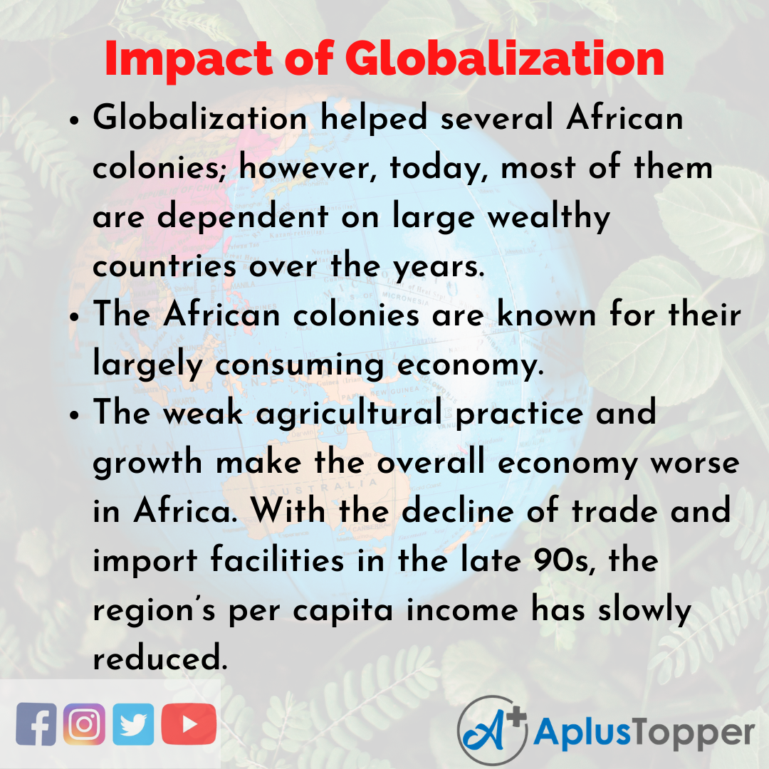 Essay for Impact of Globalization