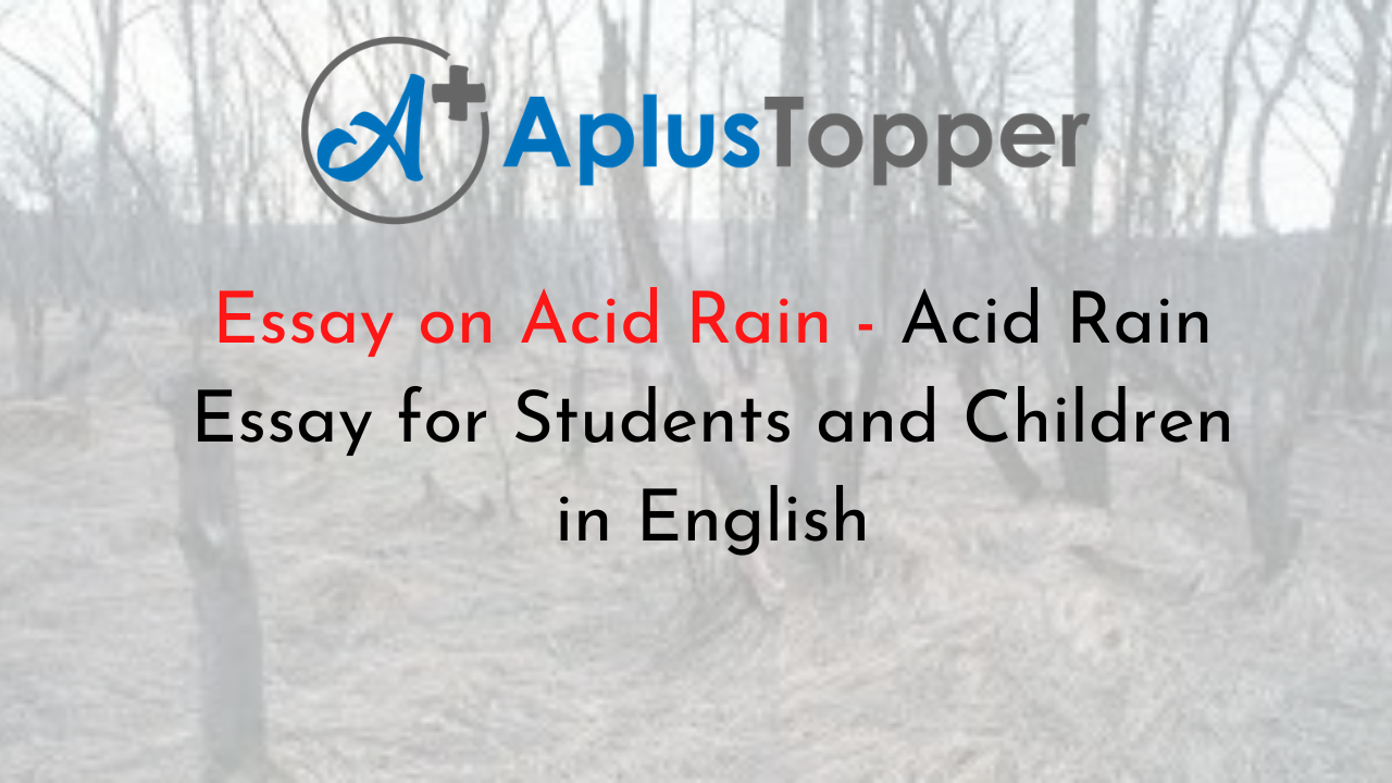how to prevent acid rain essay