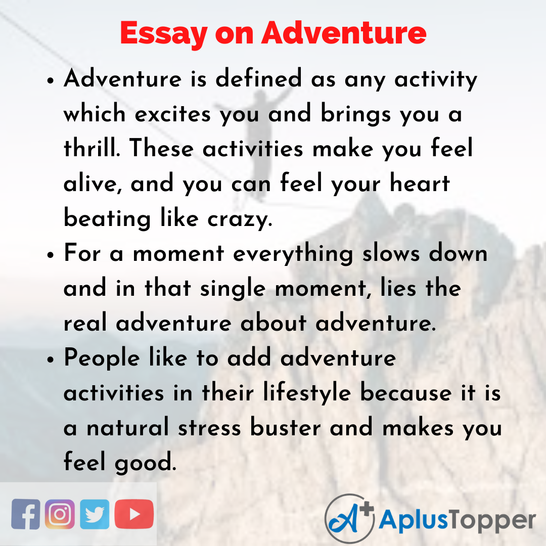 Essay on Adventure