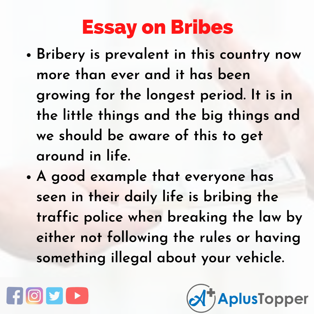 Essay on Bribes