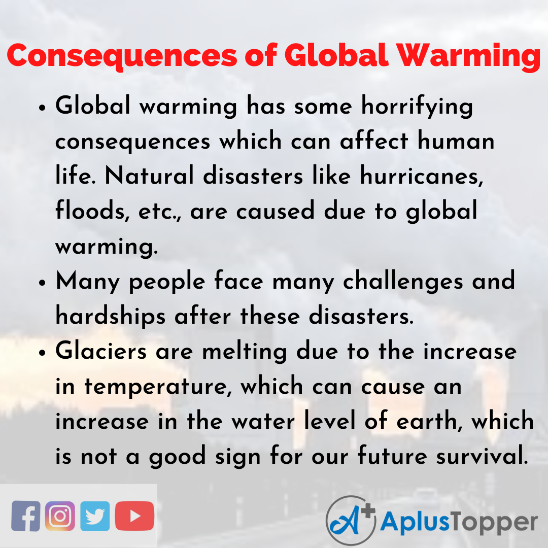 Essay on Consequences of Global Warming