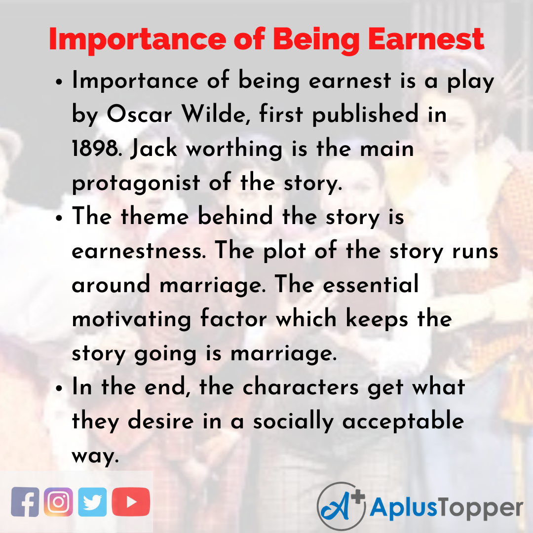 Essay on Importance of Being Earnest