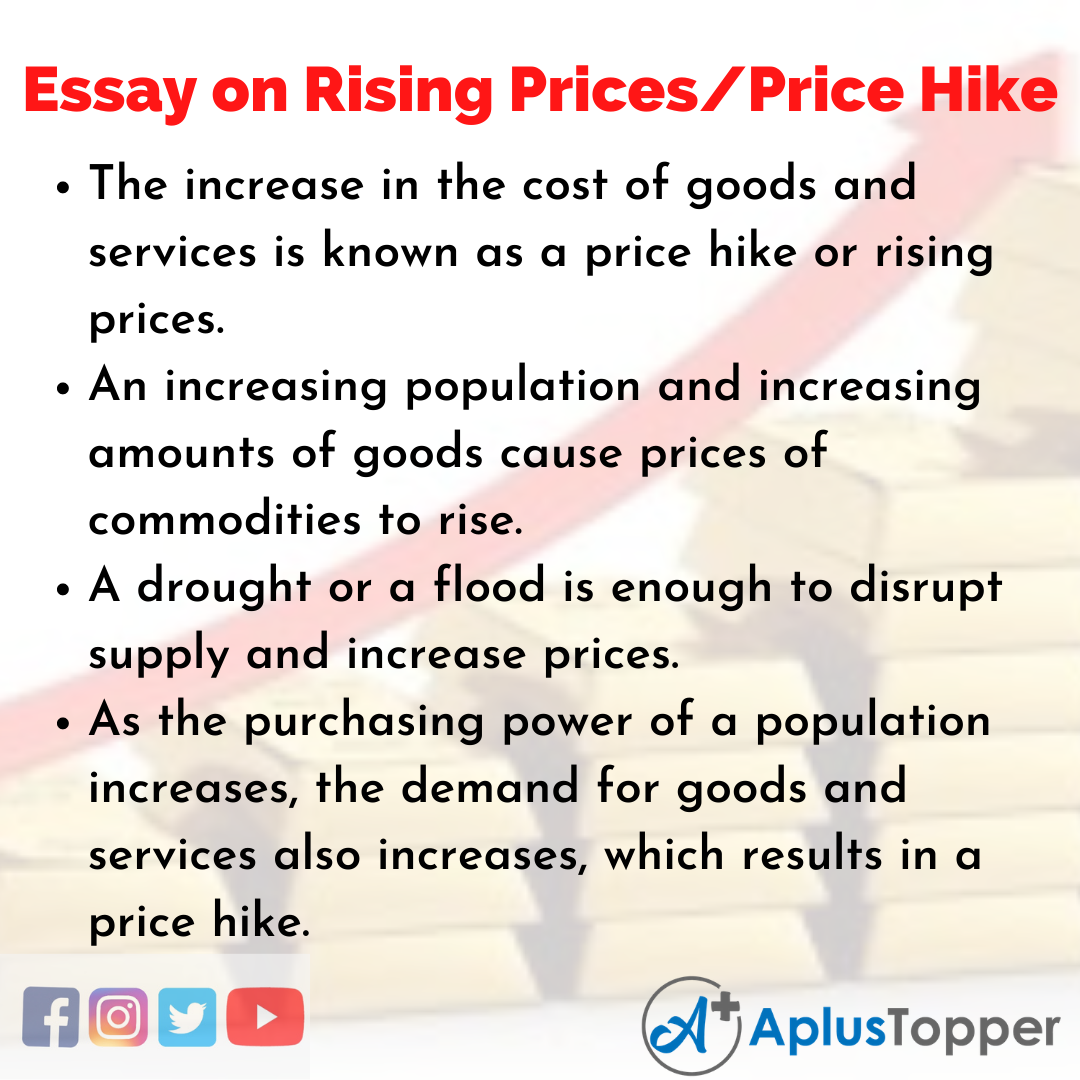 Essay on Rising Prices_Price Hike