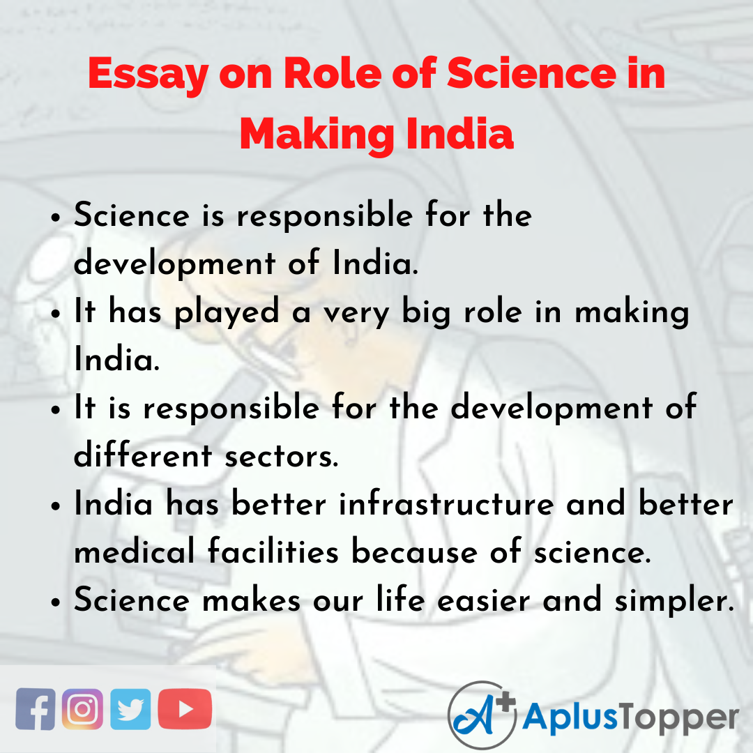Essay on Role of Science in Making India