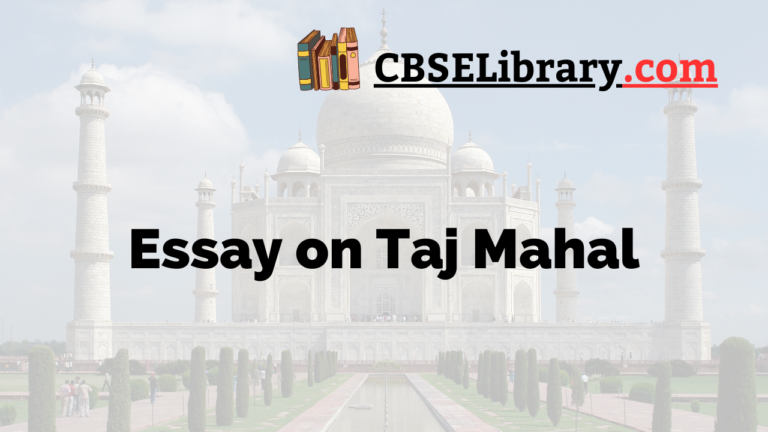 taj mahal essay for class 4