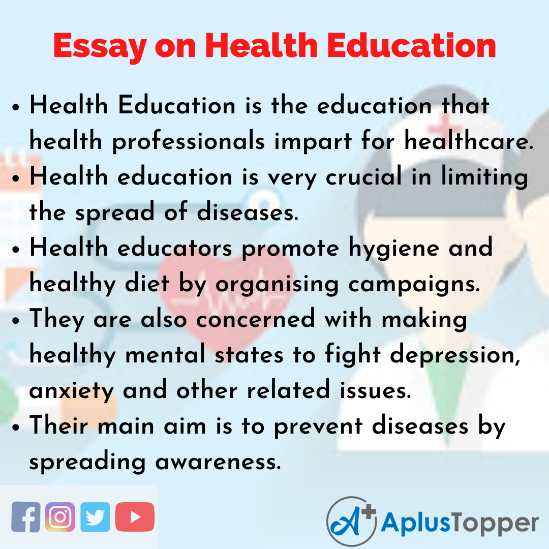 Health Education Essay