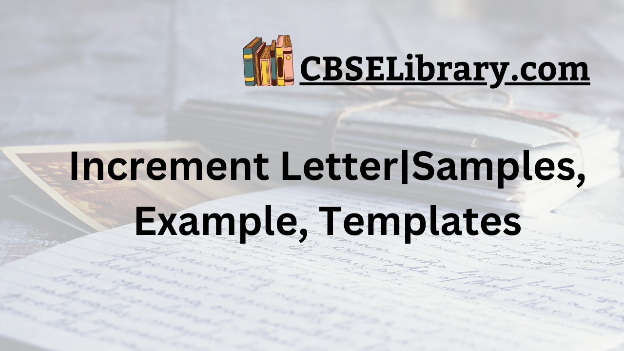 Increment Letter|Samples, Example, Templates