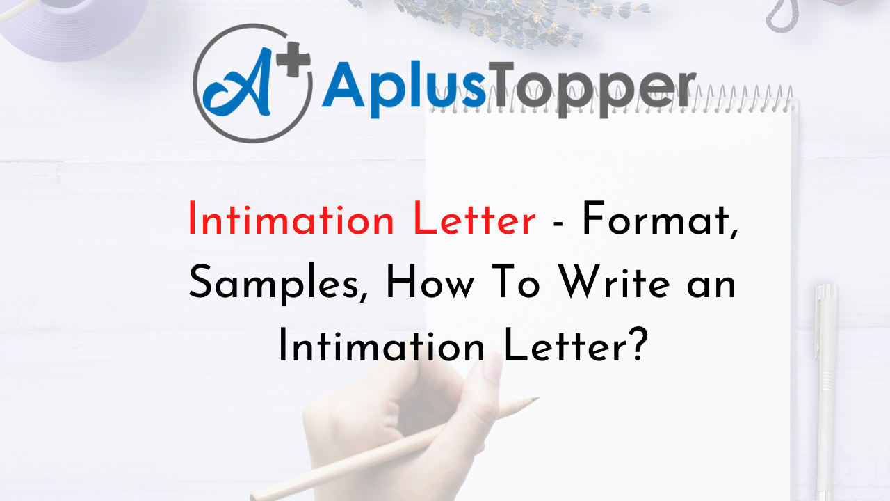 Intimation Letter