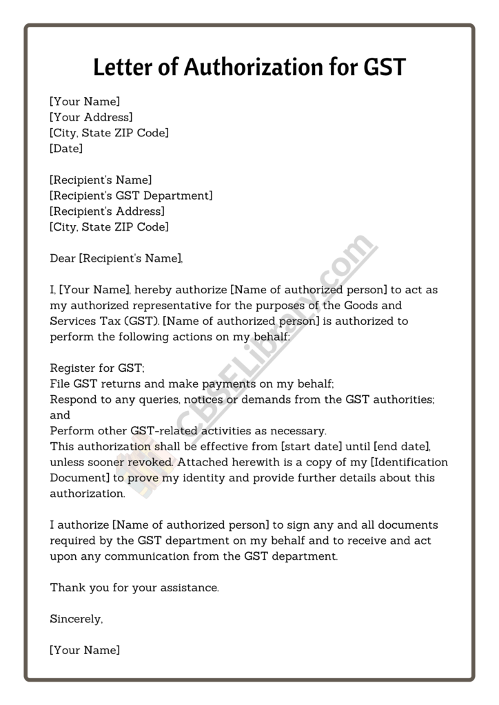 cover letter for gst officer