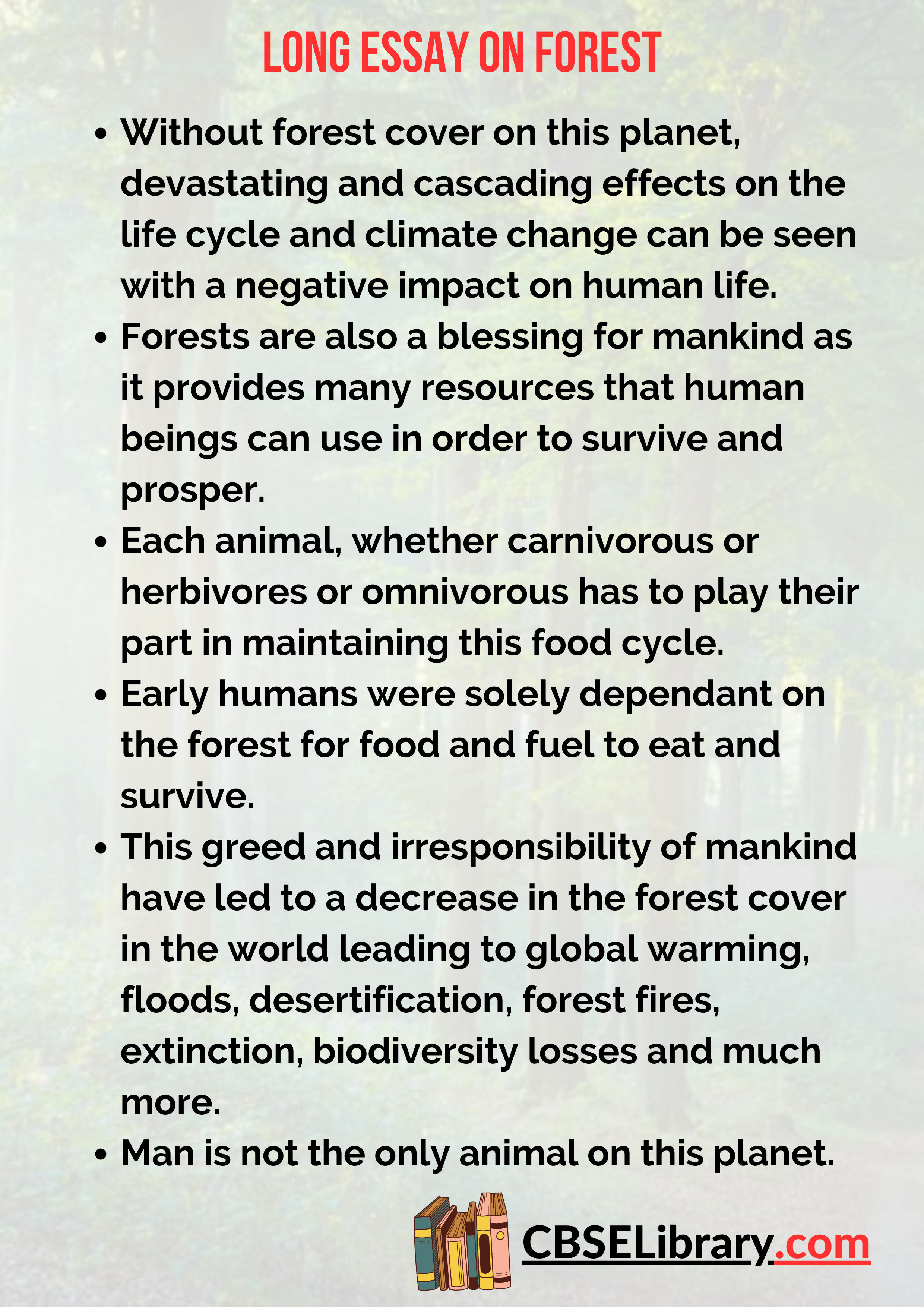 Long Essay on Forest