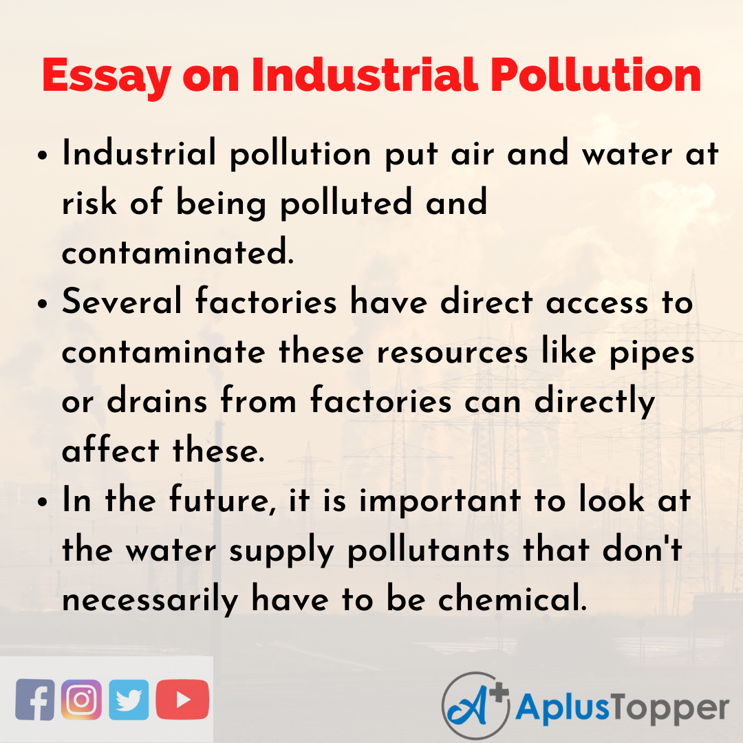 Long Essay on Industrial Pollution