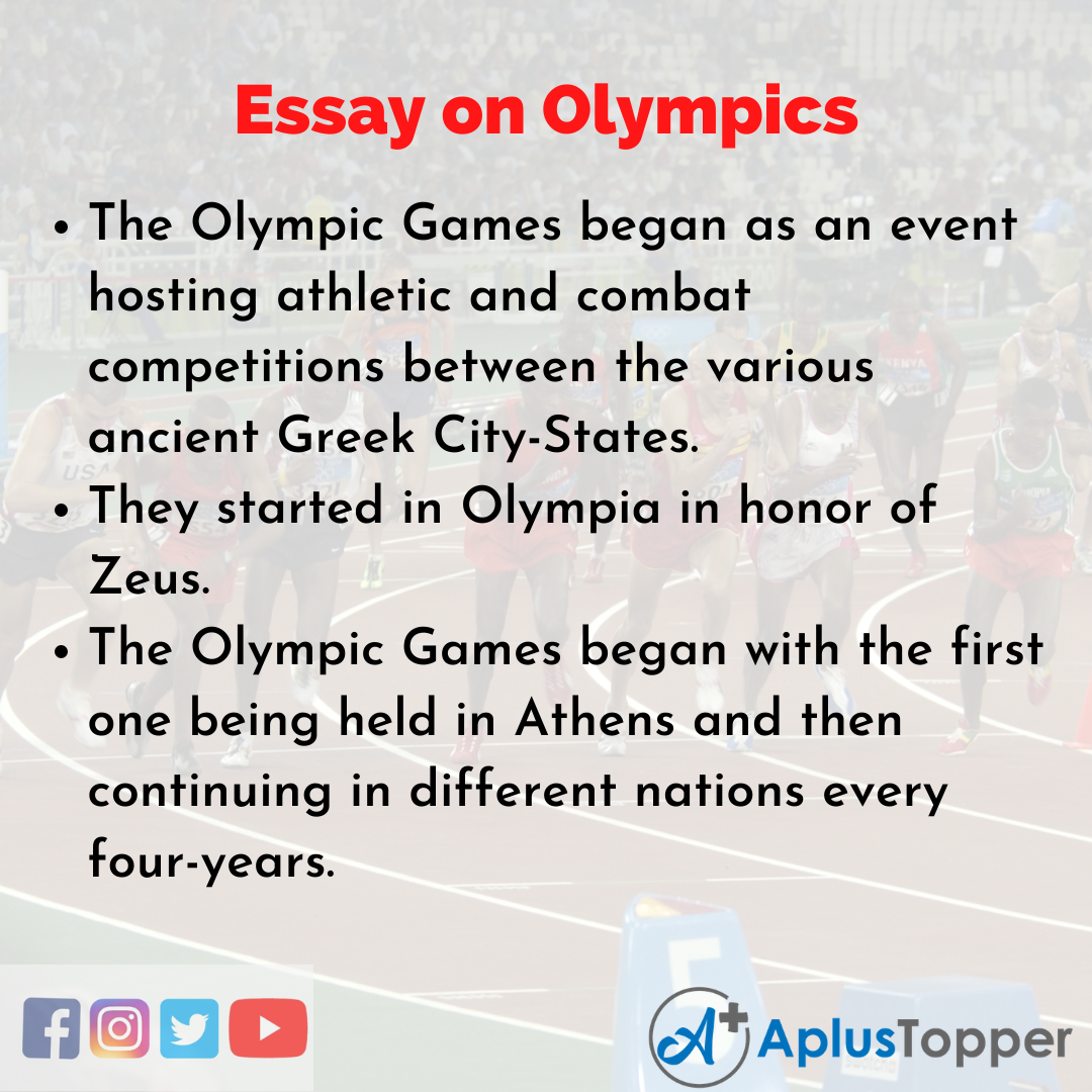 Long Essay on Olympics