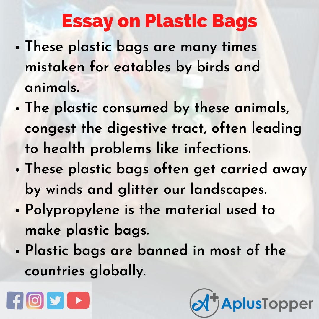 Plastic Bags Essay