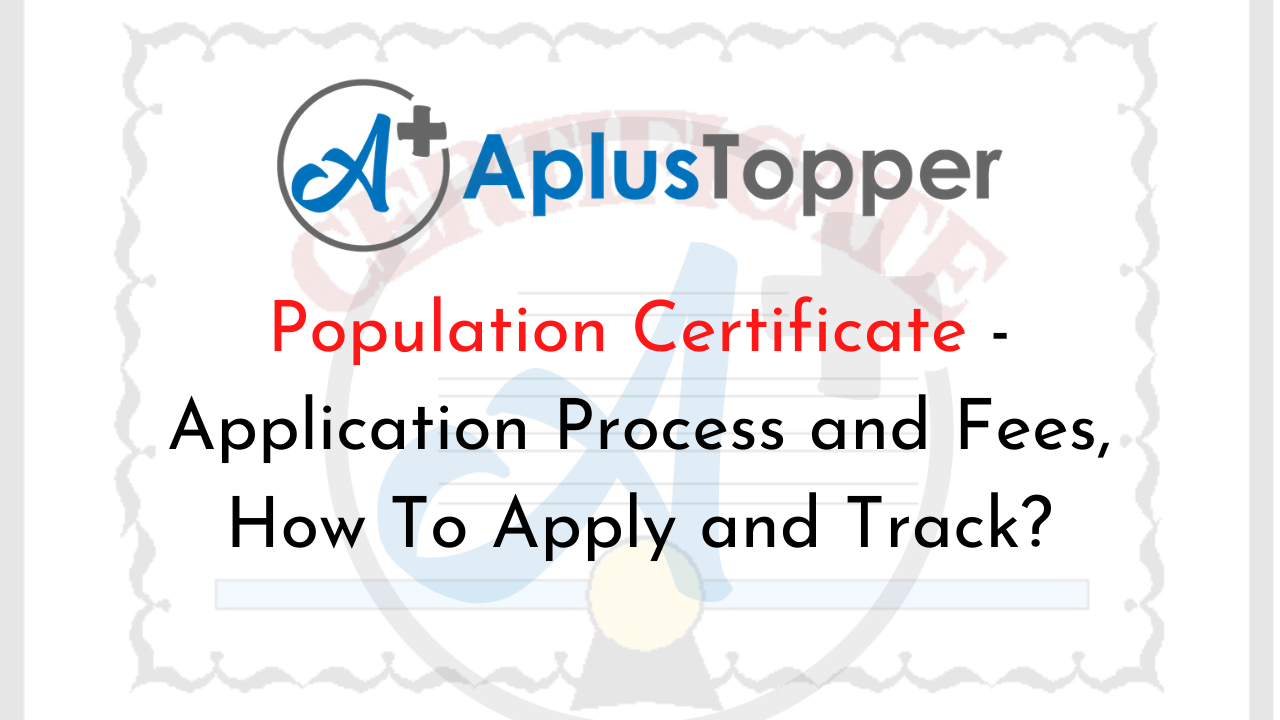 Population Certificate
