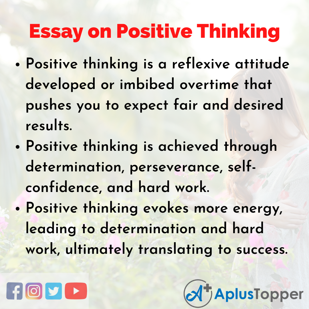 Positive Thinking Essay