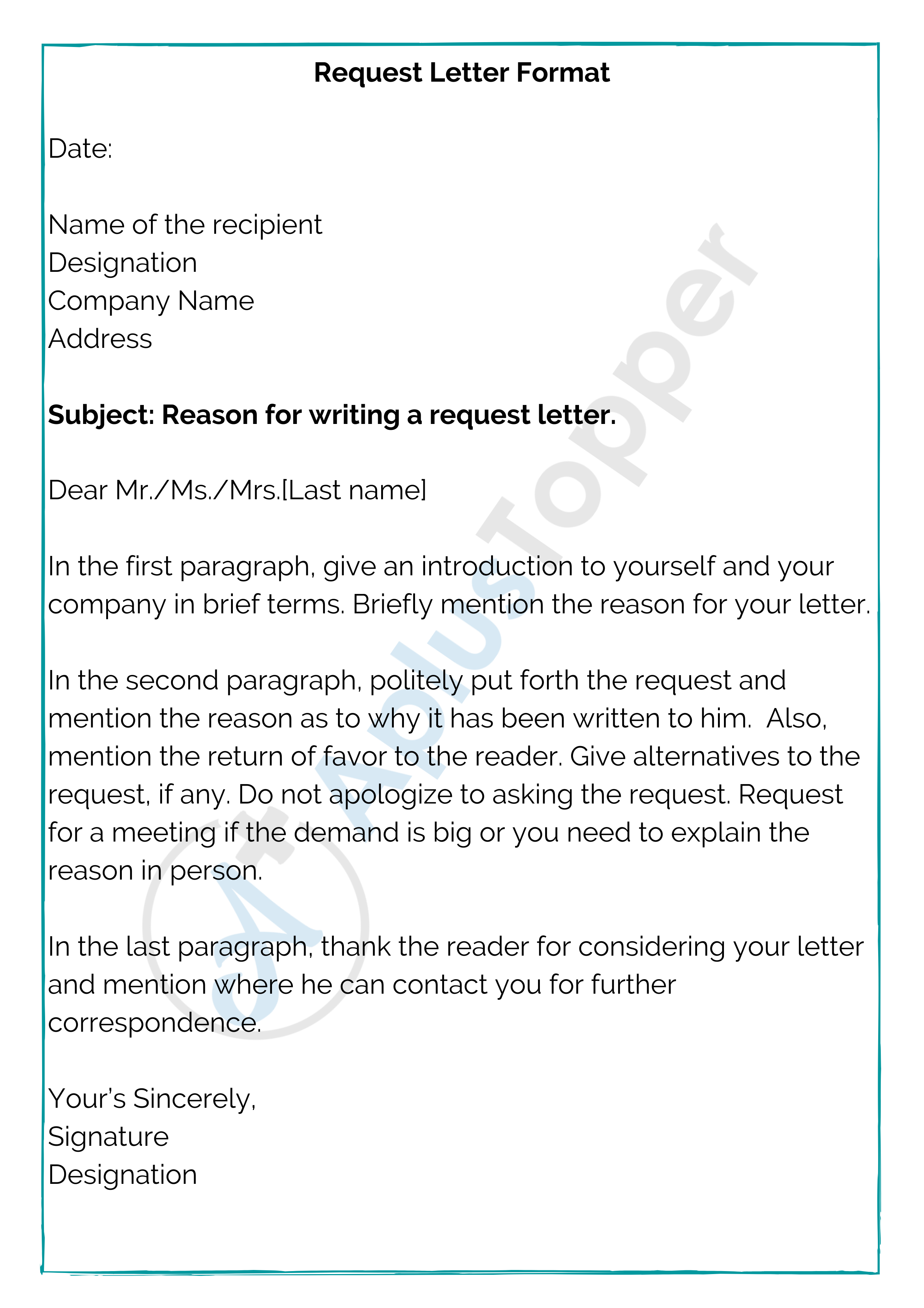 how to write a letter requesting speech therapy