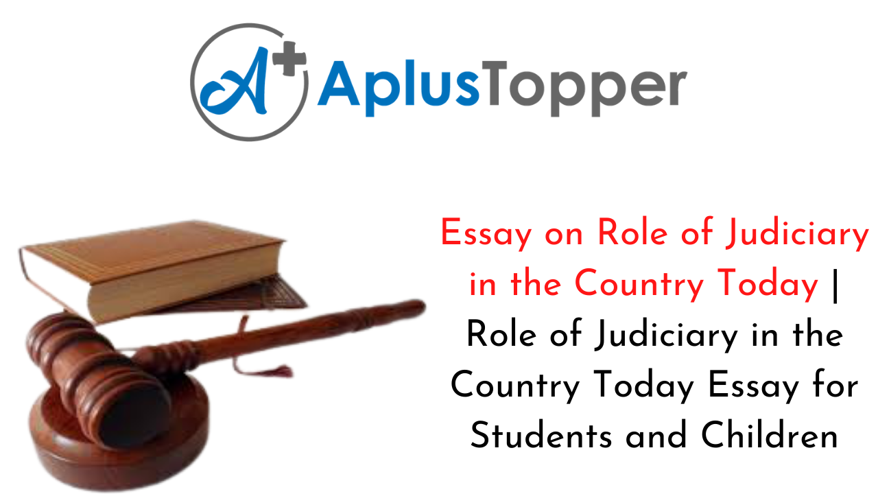 Role of Judiciary in the Country Today Essay