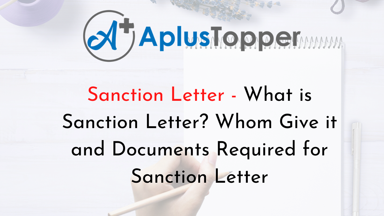 Sanction Letter