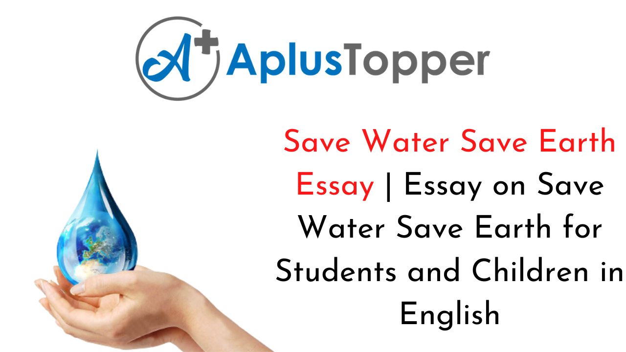 save water and energy essay