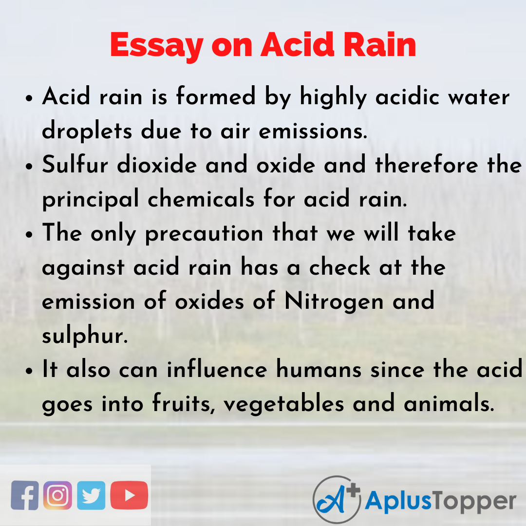 Short Essay on Acid Rain