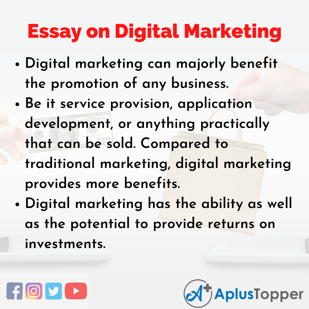 Short Essay on Digital Marketing