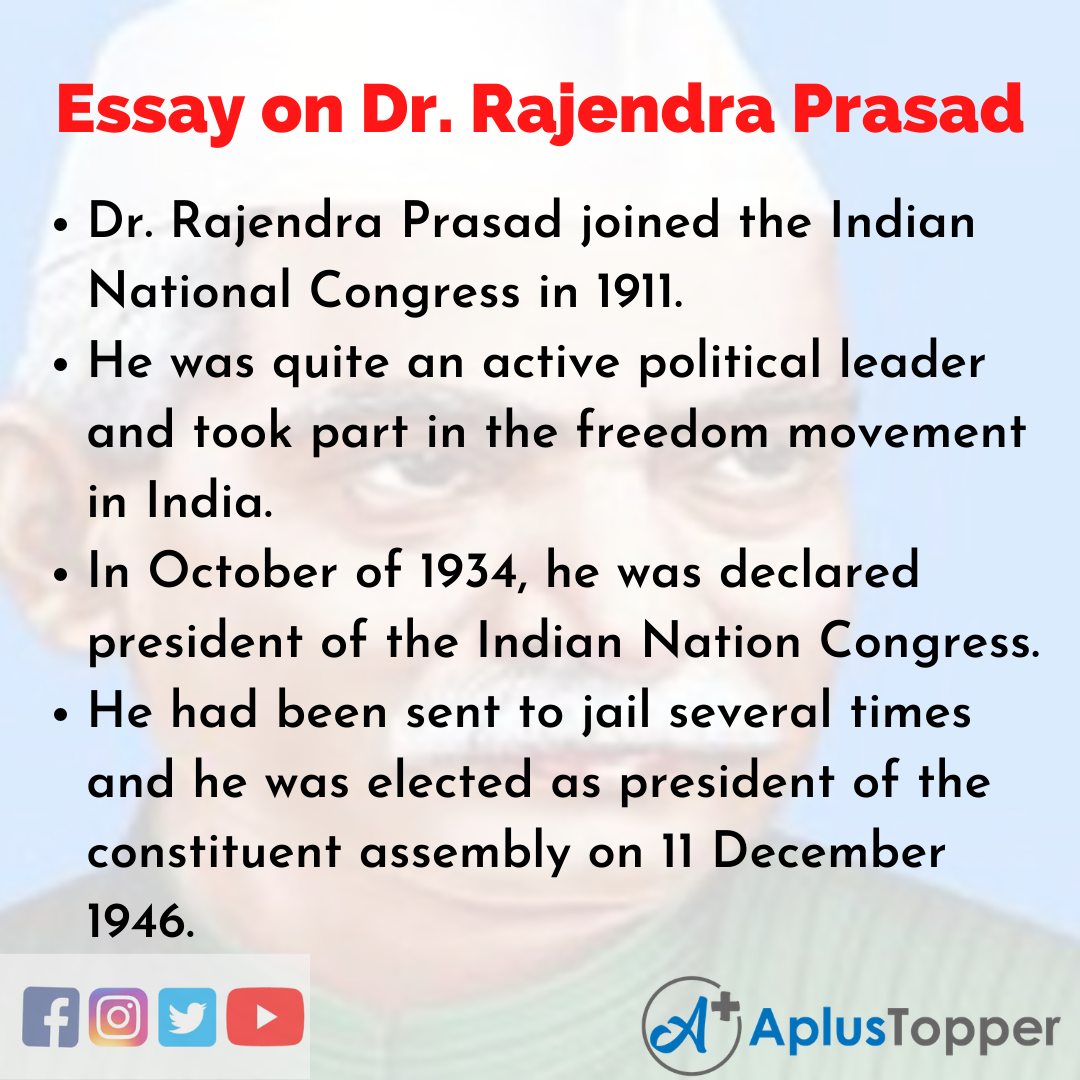 Short Essay on Dr. Rajendra Prasad