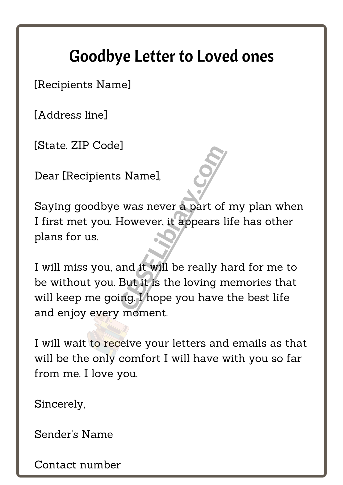 Sample Goodbye Letters | Example, Sample and How To Write Sample